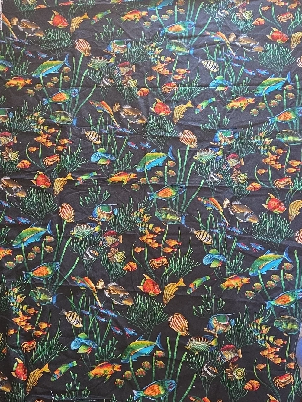 The Alexander Henry Collection Multi Colors FISHIES Marine Life 1.53 Yards